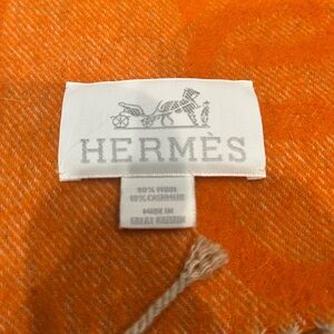 Hermes wool and cashmere blanket